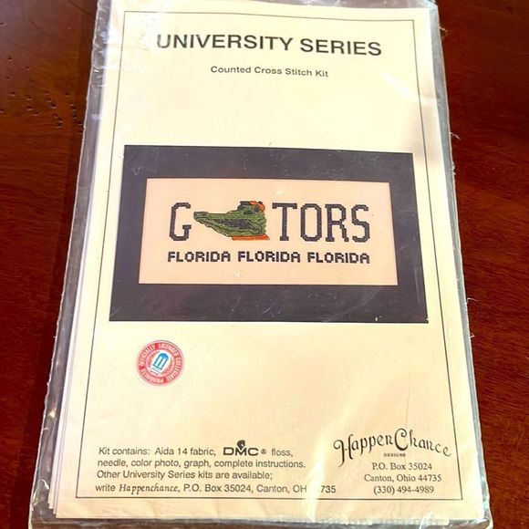 Happen Chance University Series Counted Cross Stitch Kit Florida Gators … - Picture 1 of 8